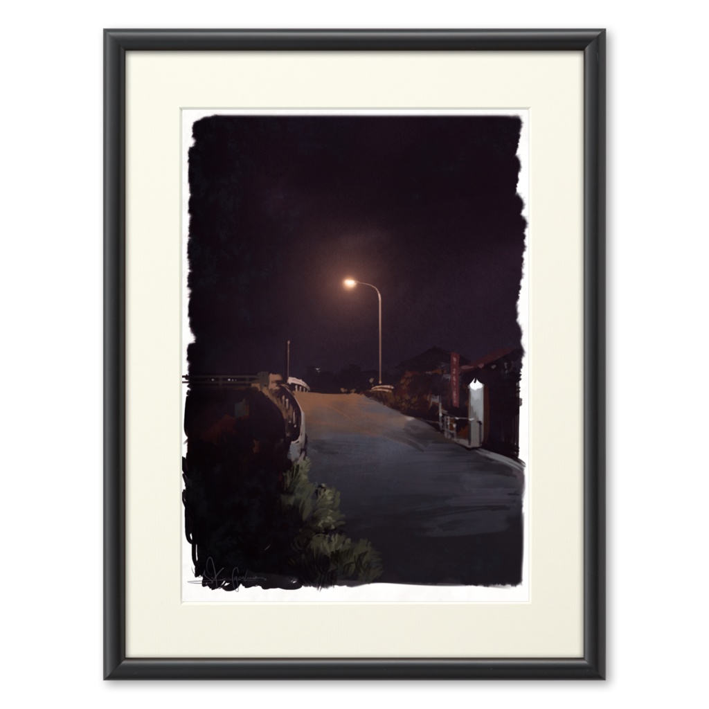 秋の夜道
