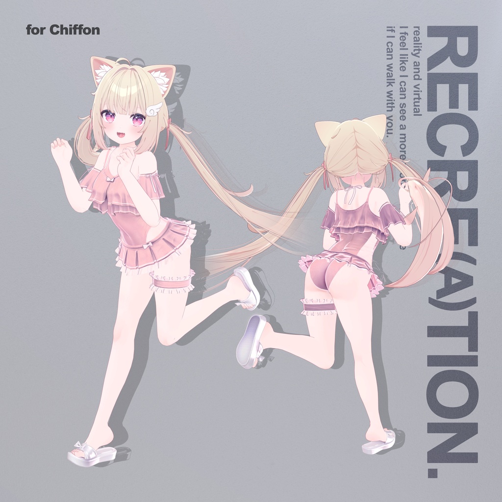 REC01 / Flare Onepiece Swim /【フレアワンピース水着】