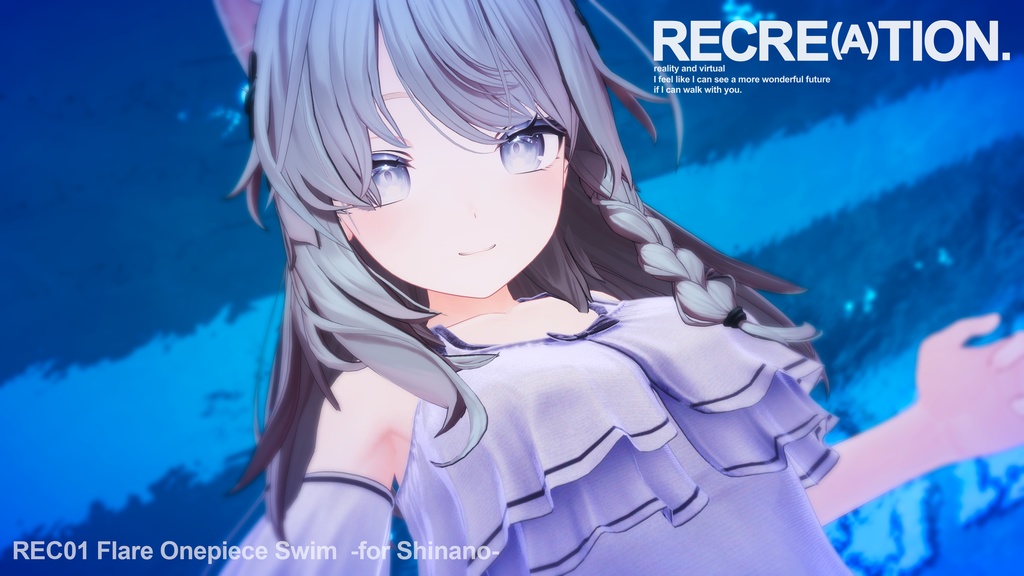 REC01 / Flare Onepiece Swim /【フレアワンピース水着】