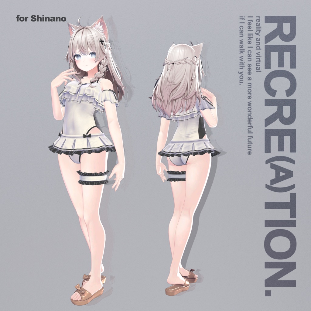 REC01 / Flare Onepiece Swim /【フレアワンピース水着】