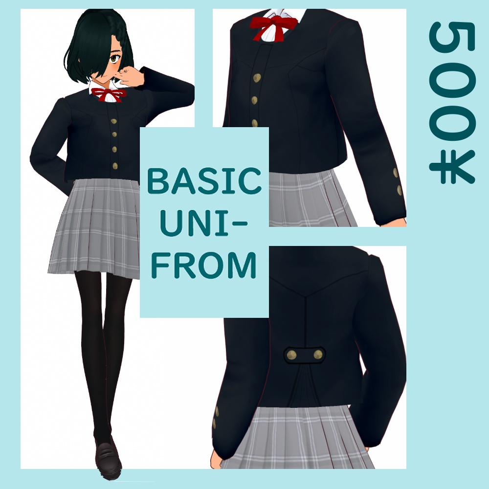 VROID BASIC SCHOOL UNIFROM SET
