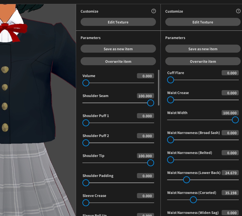 VROID BASIC SCHOOL UNIFROM SET