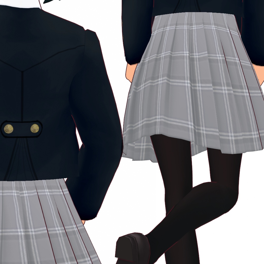 VROID BASIC SCHOOL UNIFROM SET