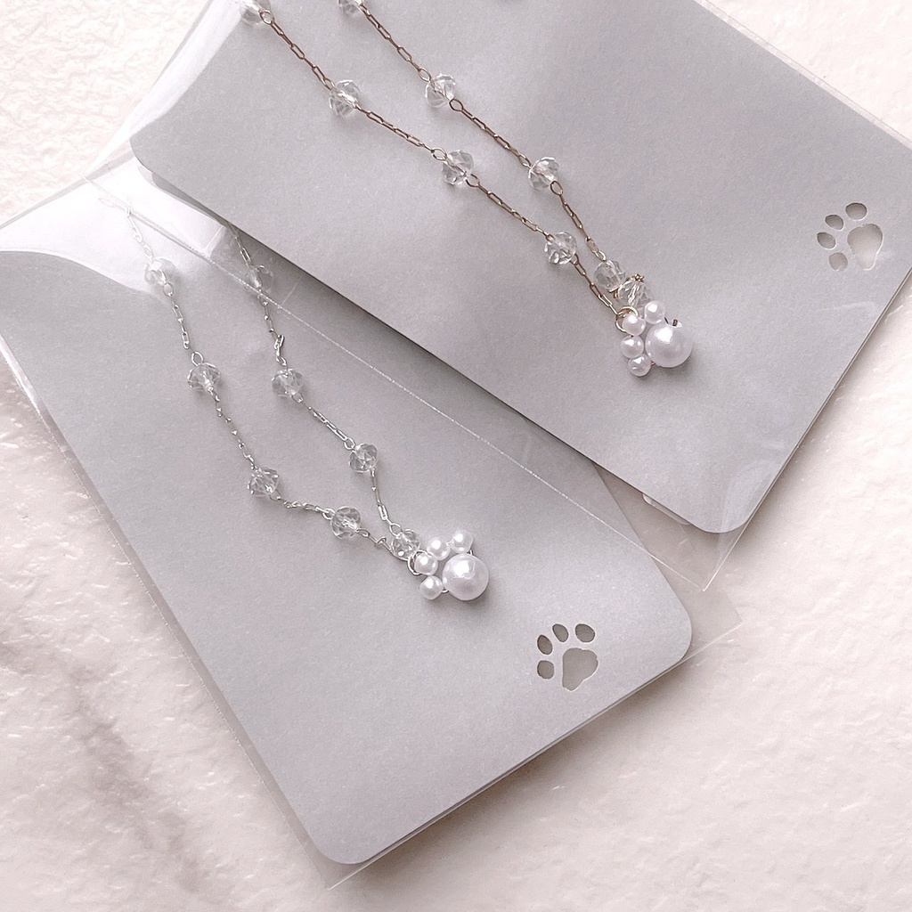 【20cm】wan wan! necklace（silver/gold）