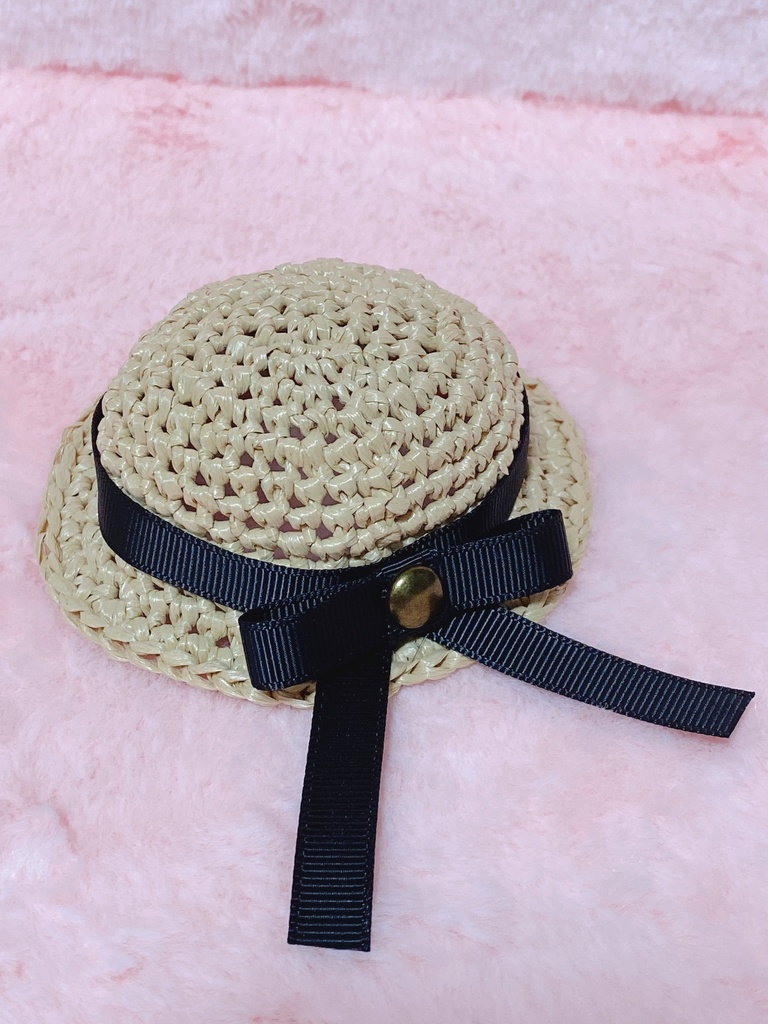 10cmぬい服　麦わら帽子