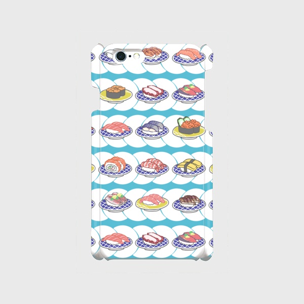 回転寿司柄iPhoneケース