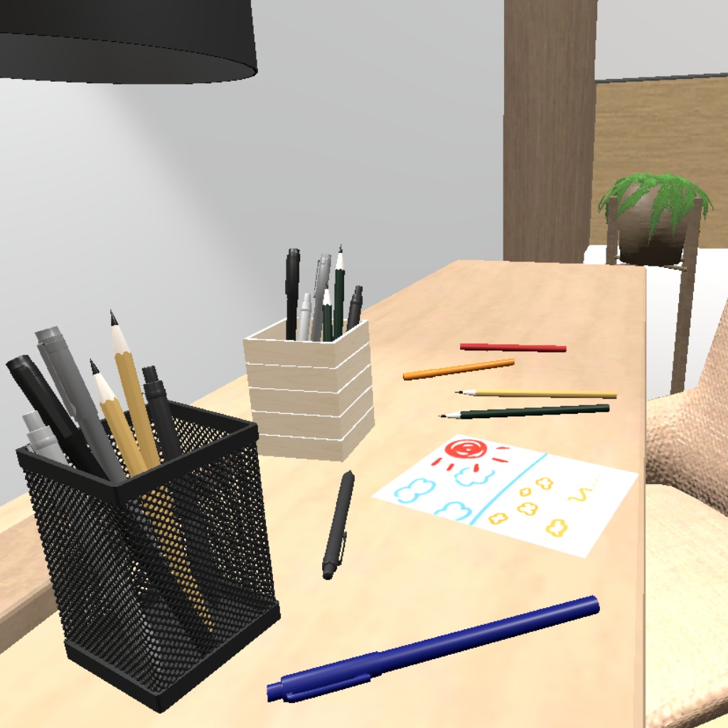 【3Dモデル】ペンホルダーセット