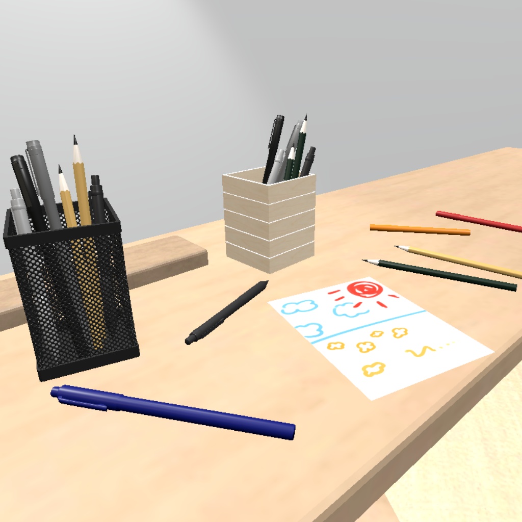 【3Dモデル】ペンホルダーセット