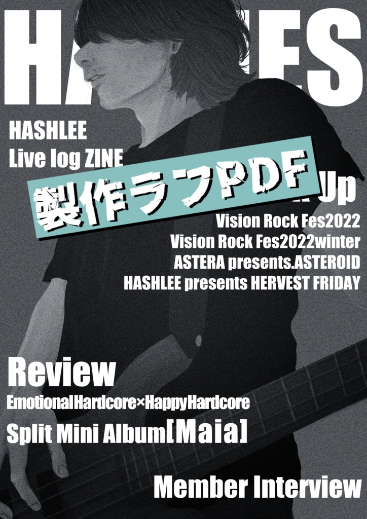 サロン・ド・ピクリエ無料配布/HASHLEE Live log ZINE(ラフ版)