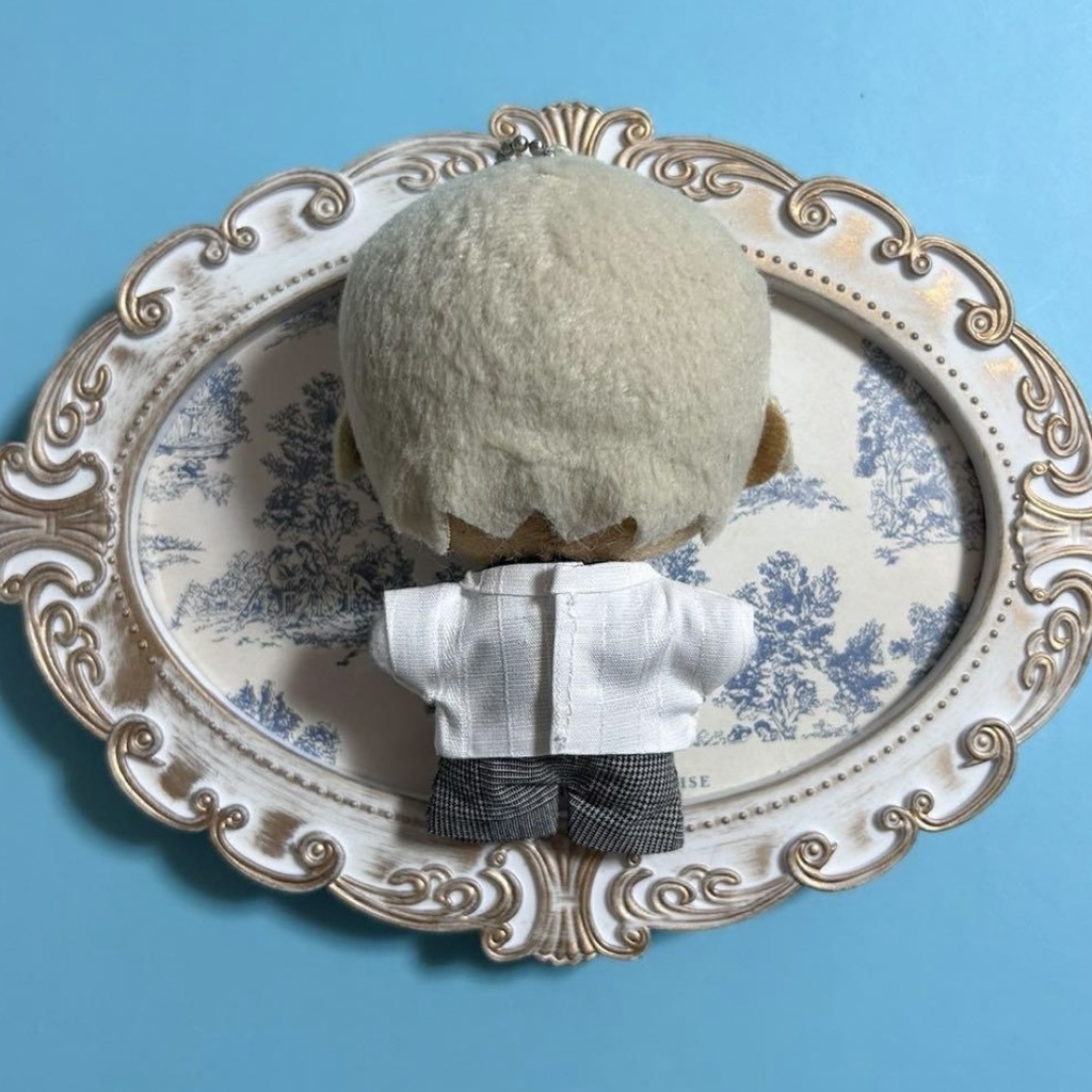 10cmぬい ぬい服 スーツ ジャケット ベスト ジャケット グレンチェック