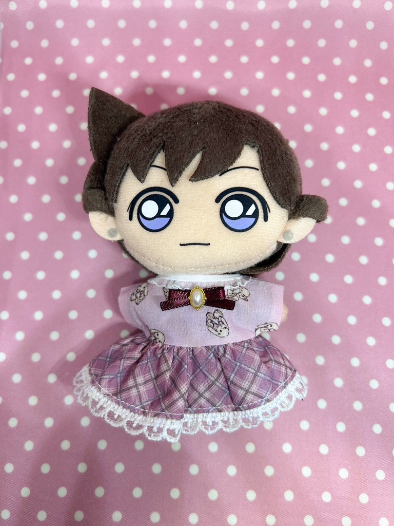 10cmぬい ぬい服 ワンピース チェック うさぎ