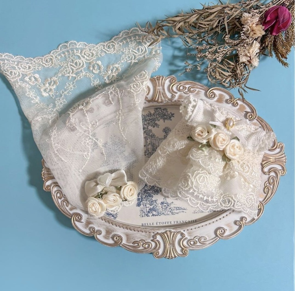 10cmぬい ぬい服 花嫁 ウェディングドレス