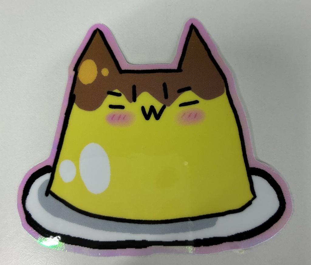 ぷりんにゃんぷっぷステッカー