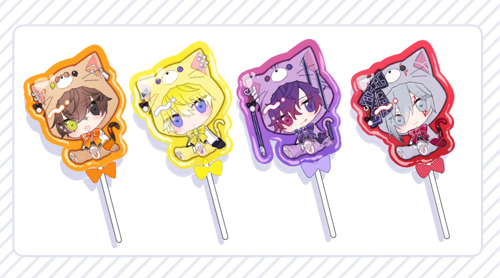 【非公式】Noctyxロリポップ風アクリルキーホルダー