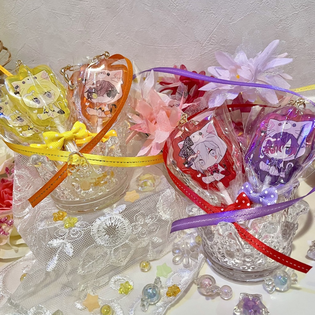 【非公式】Noctyxロリポップ風アクリルキーホルダー