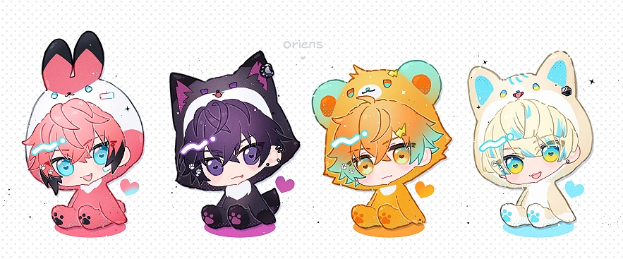 【非公式】Oriensアクキー&フェルトステッカーセット