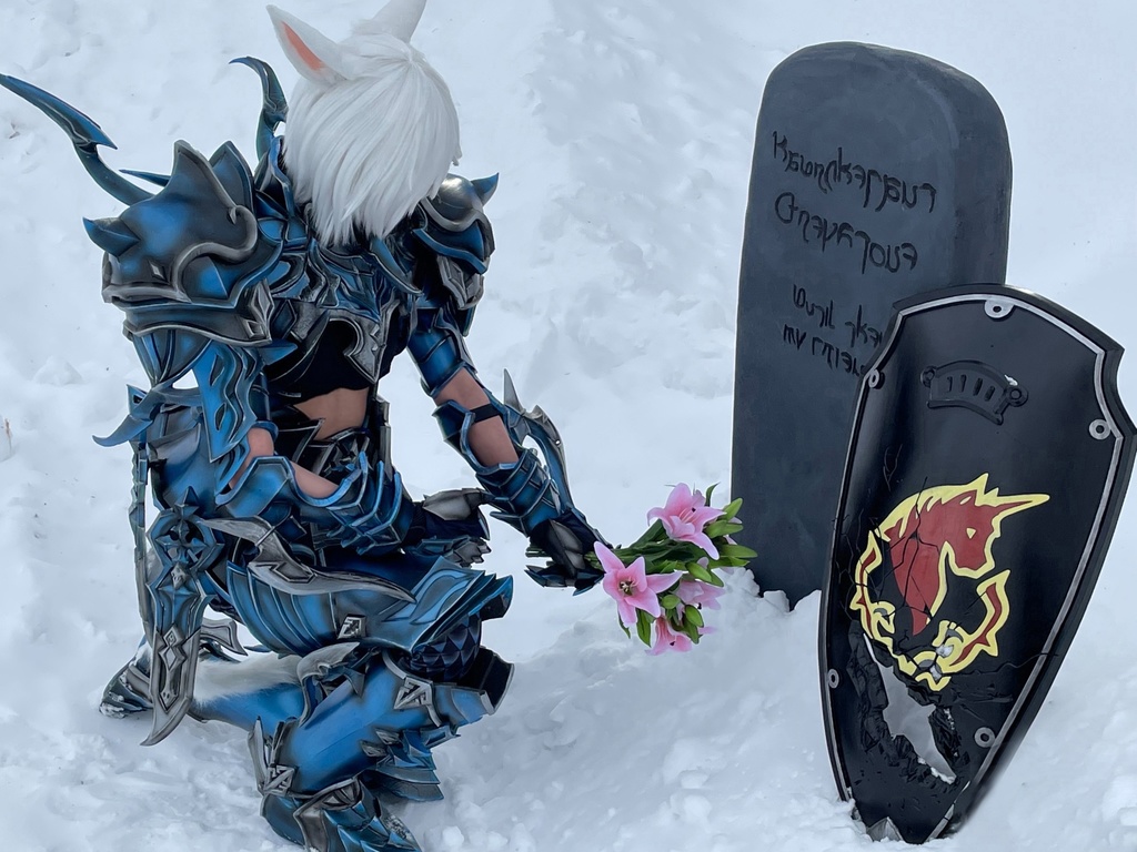 【C100新刊】FF14ーミコッテ竜騎士コスプレ写真集「Days of Azure」