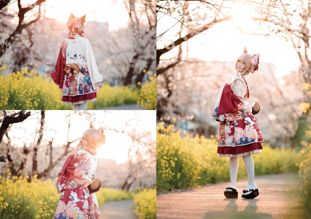 【C106新刊】オリジナル猫x四季x花コスプレ写真集「Blooming Whiskers」