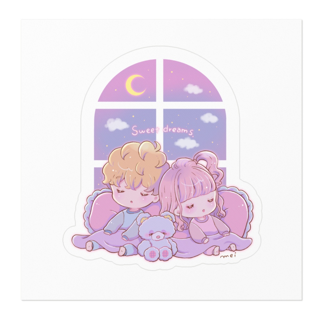 ゆめかわカップルステッカー