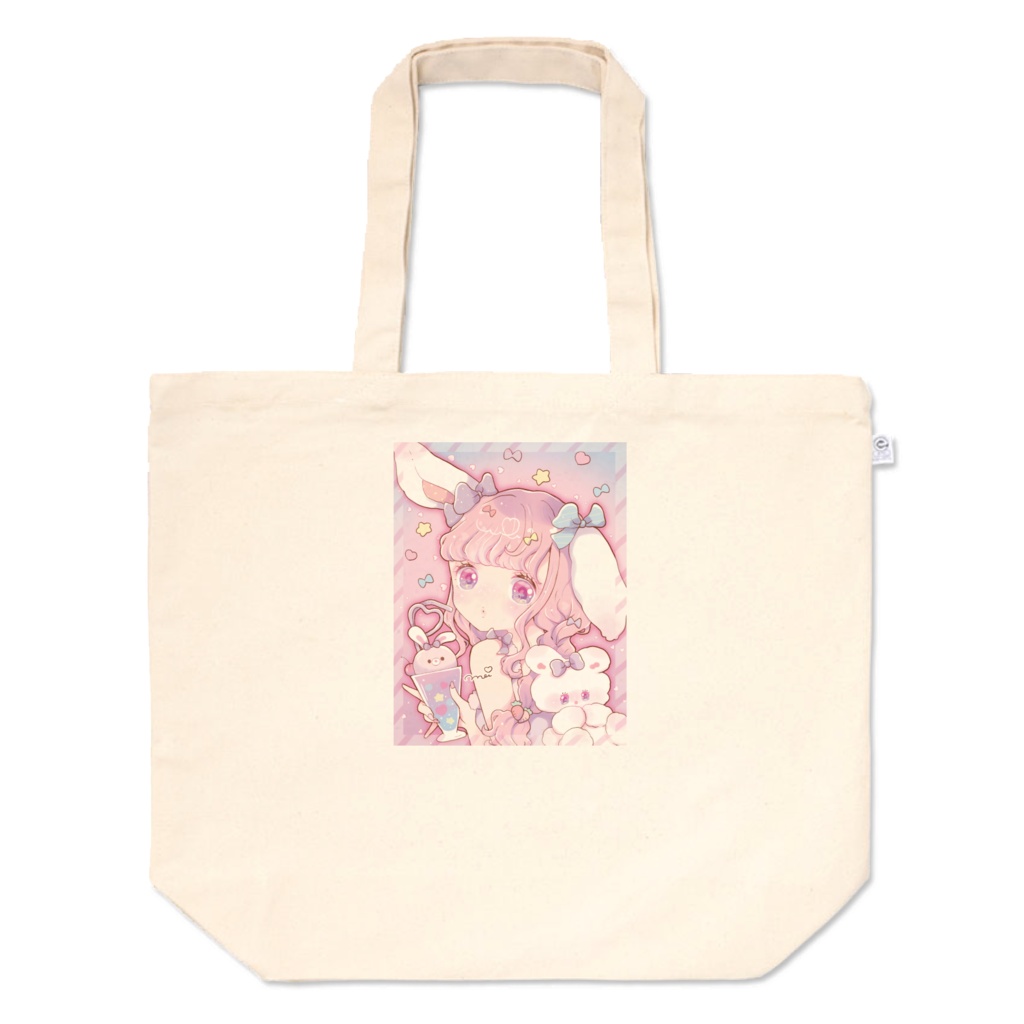 うさぎ女の子トートバッグ