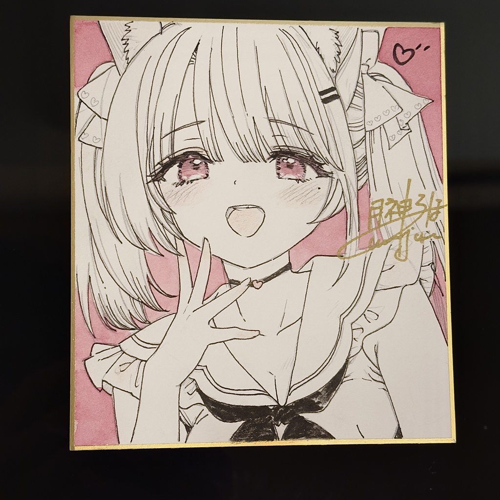 COMITIA155　直筆nekomimi色紙