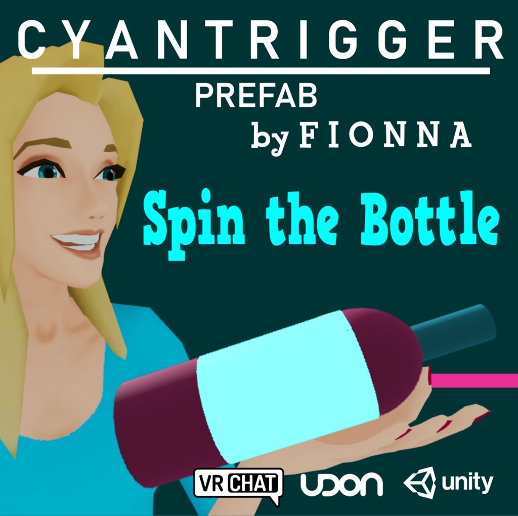 Spin the Bottle prefab using CyanTrigger  --  CyanTriggerを使ったVRChat用Spin The Bottleプレハブ