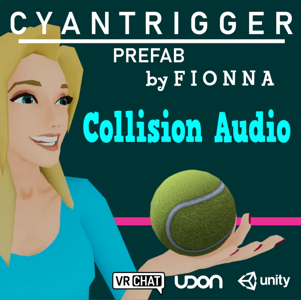 Collison Audio Prefab for VRChat using CyanTrigger:  CyanTriggerを使用したVRChat用コリソンオーディオプレハブ