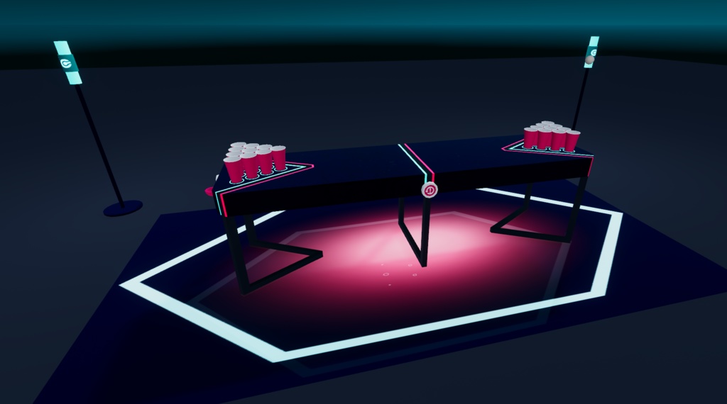Beer Pong Prefab for VRChat using CyanTrigger: CyanTriggerを使ったVRChat用ビールポンプレハブ