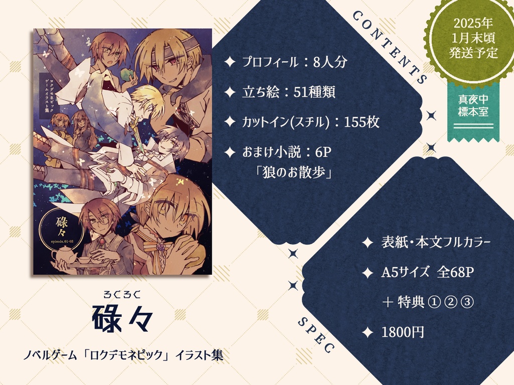 碌々 episode.01-03【ゲームイラスト集】