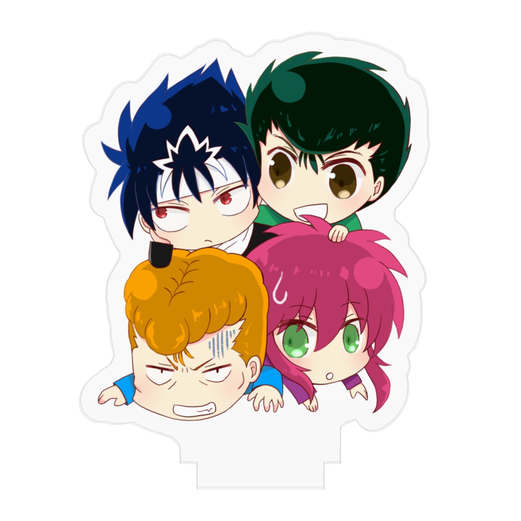 【幽遊白書】仲良し四人アクリルフィギュア-幽助・桑原・蔵馬・飛影-