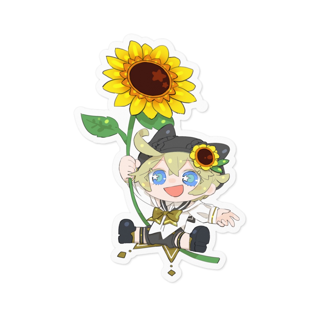 プラス🌻デフォルメ[ステッカー]