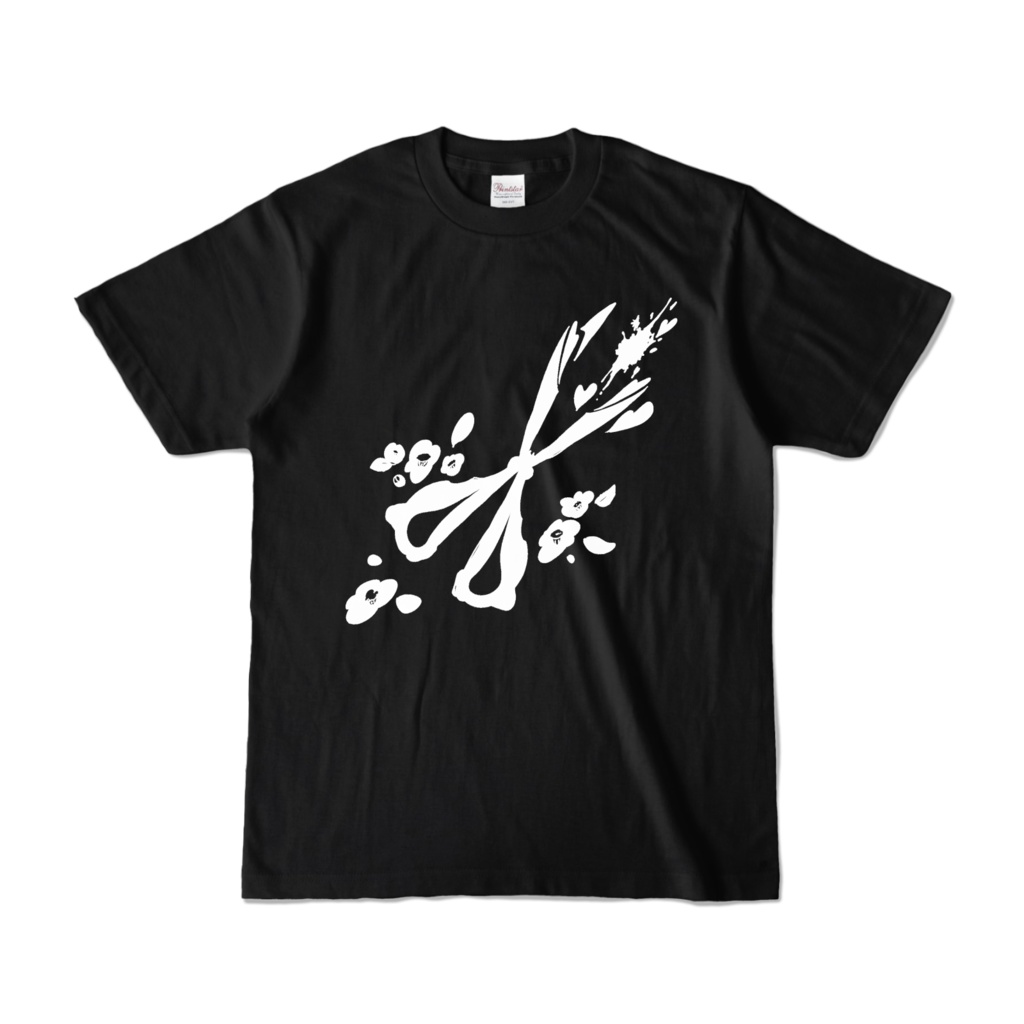 ハサミとツバキTシャツ