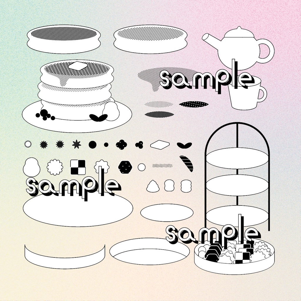 ティータイムアイコンパーツ