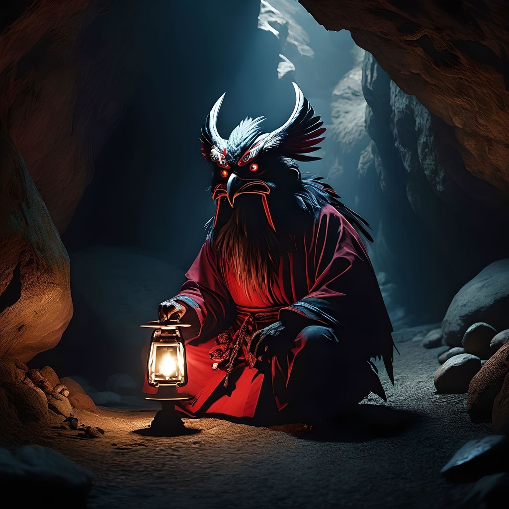 新クトゥルフ神話TRPG シナリオ「赤天狗のミコ」PDF版 (カラーイラスト/地図/NPC画像/背景画像)SPLL:E196379