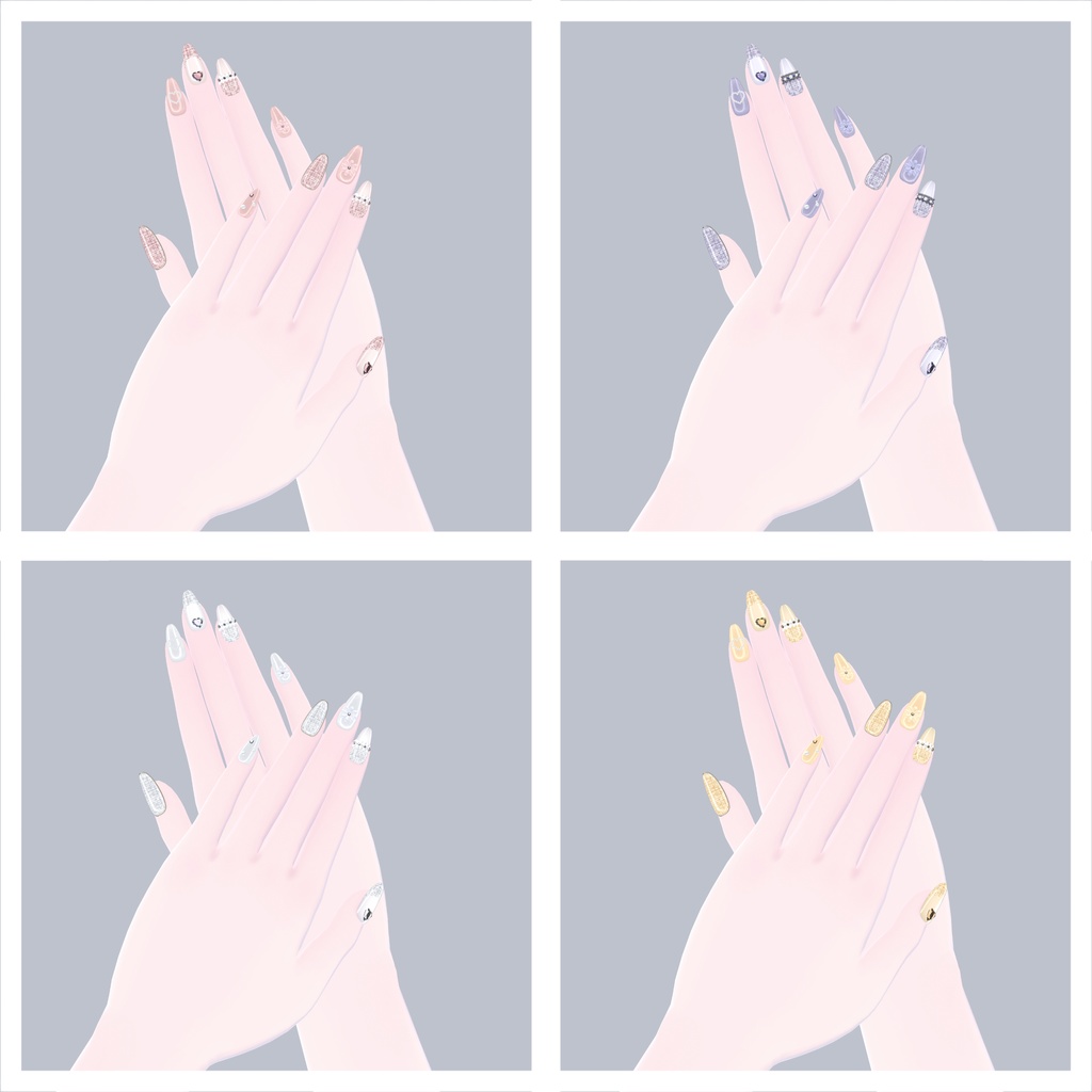 - Tweed Nail - 【10アバター対応】