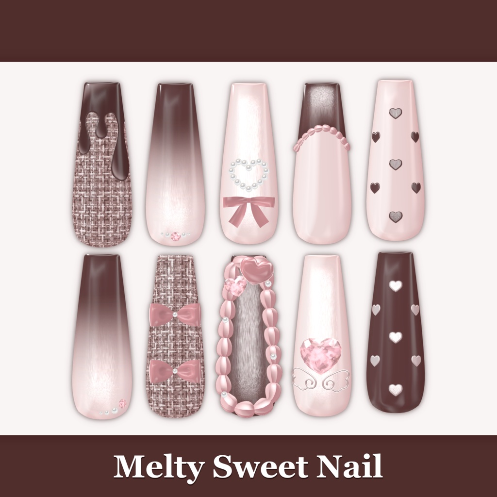 - Melty ♡ Sweet ♡ Nail -【10アバター対応】