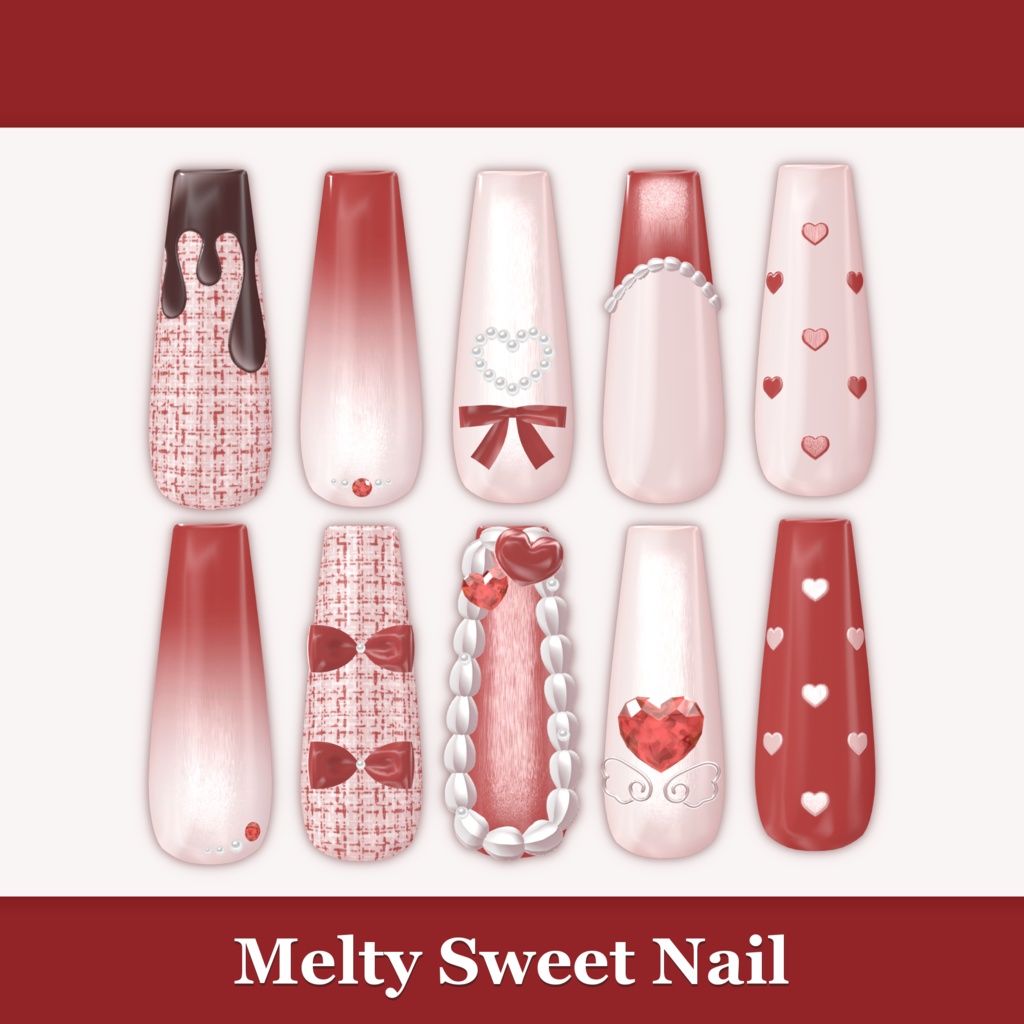 - Melty ♡ Sweet ♡ Nail -【10アバター対応】