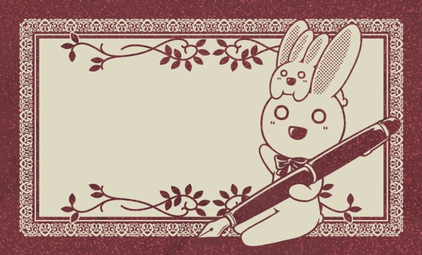 【一次創作】箔メッセージカード