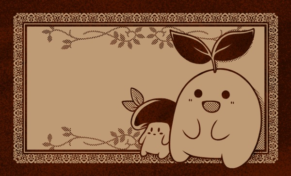 【一次創作】箔メッセージカード