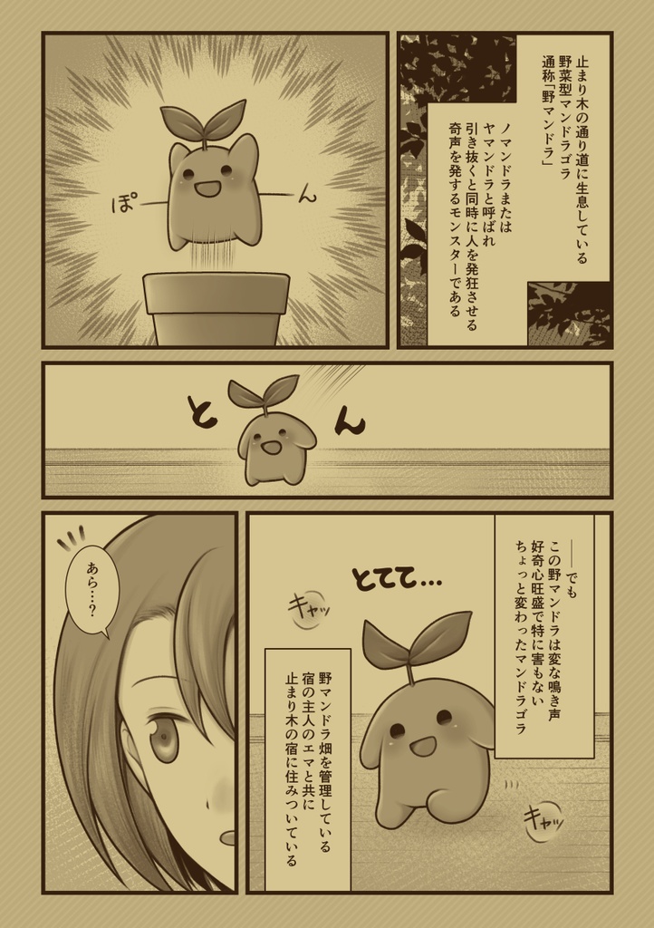 止まり木の宿の野マンドラ