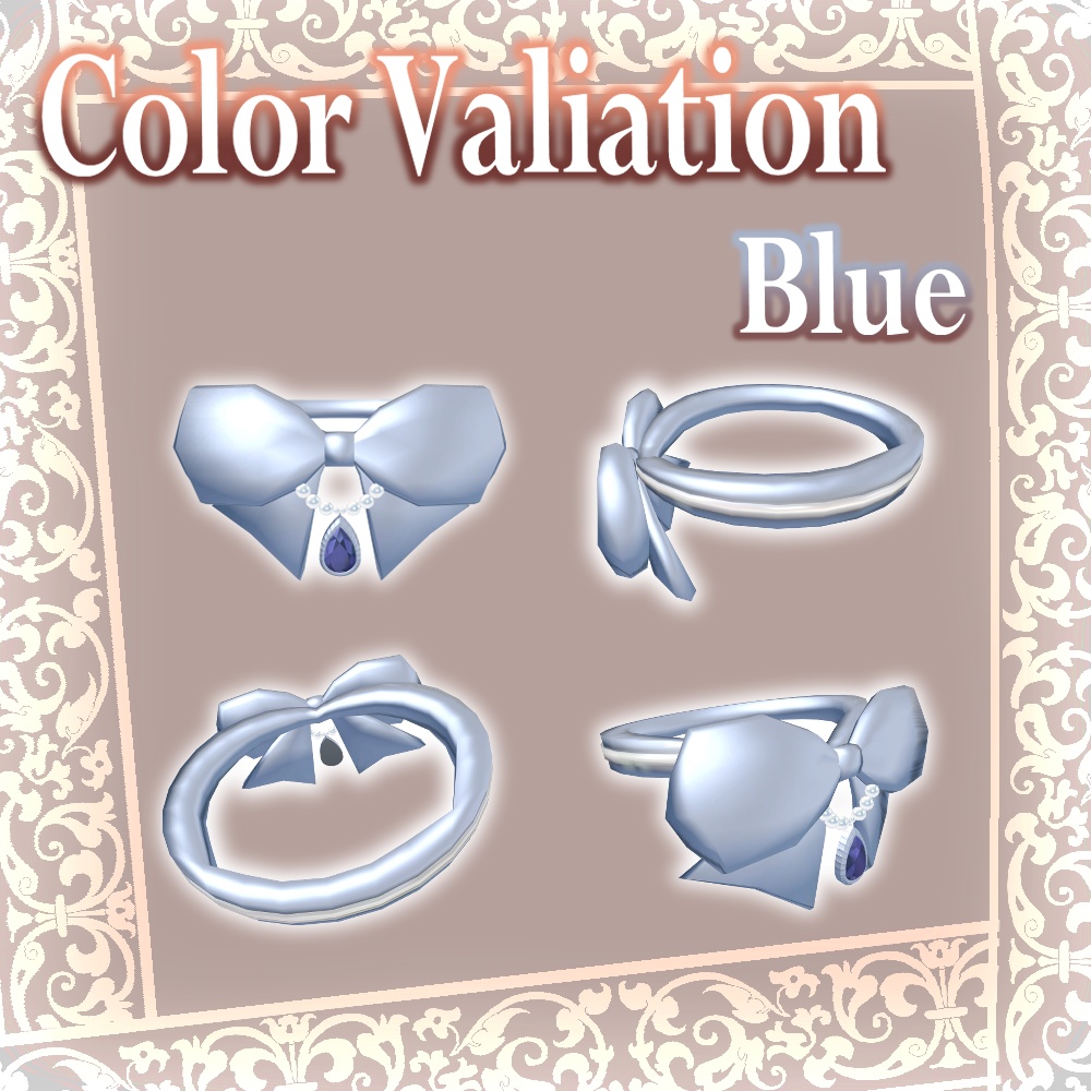 【無料】Ribbon_Ring / リボンリング【VRChat想定】