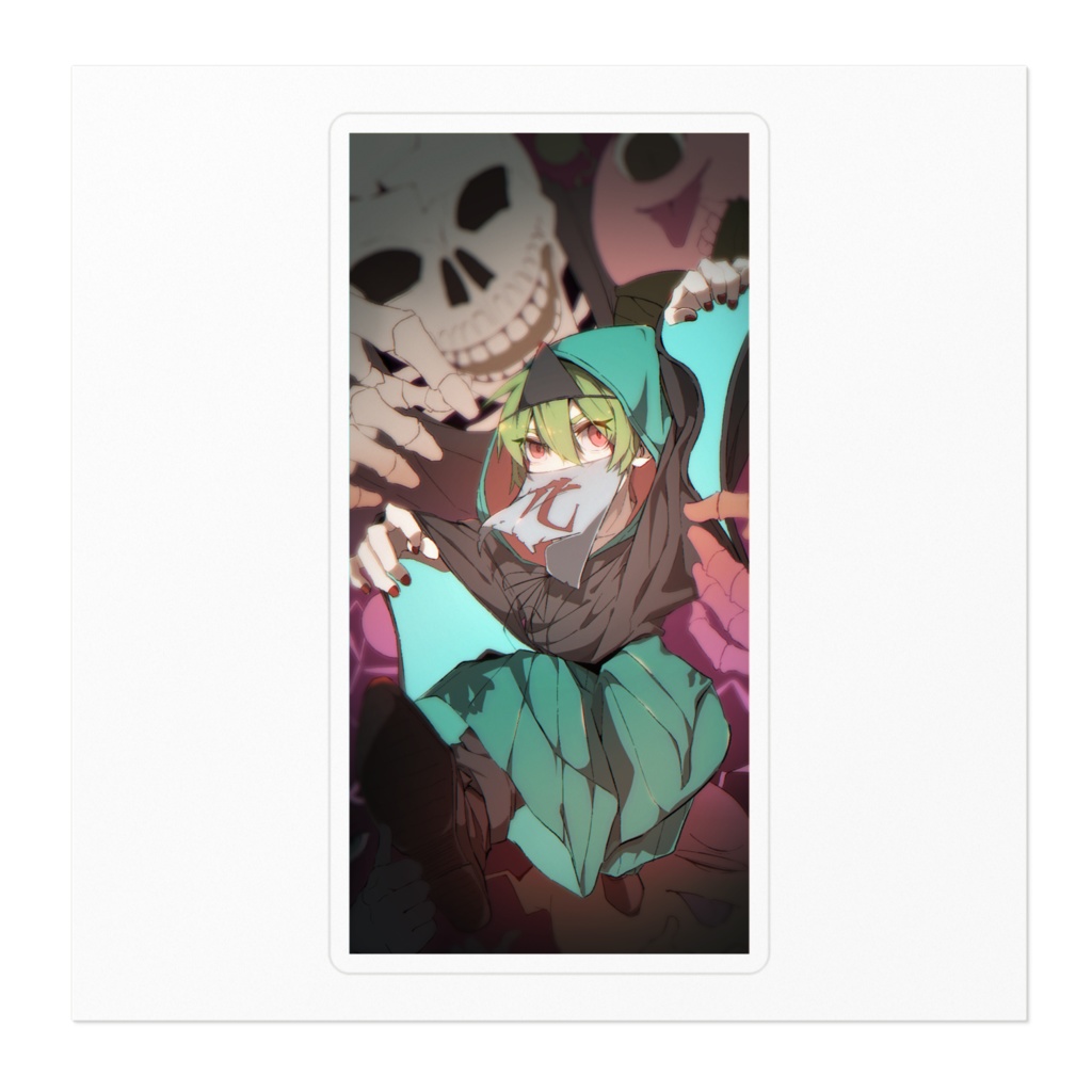 おばけな少年 化丸ステッカー