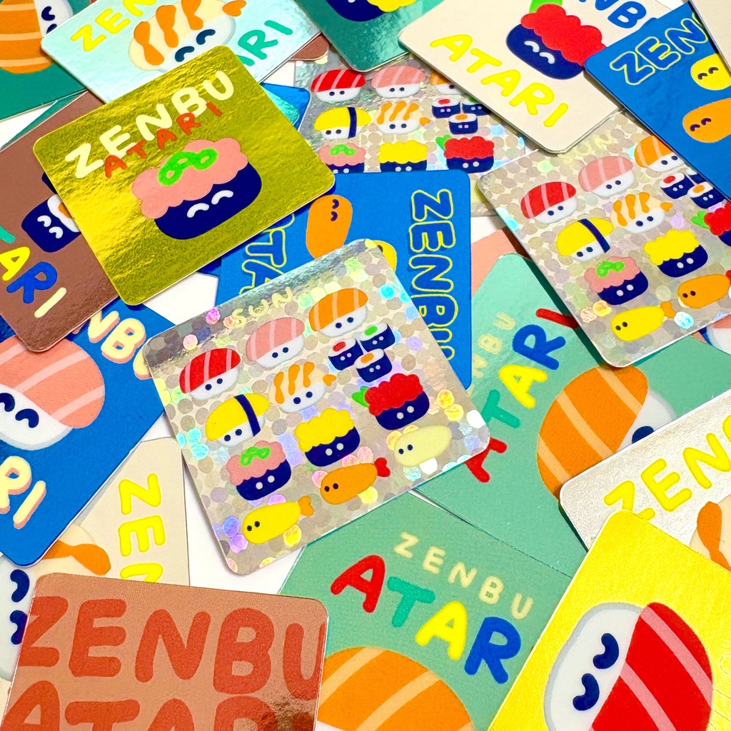 ミニミニおすし&えびてんシールガチャ