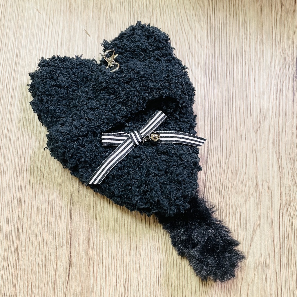 ふわふわしっぽのねこみみおくるみ