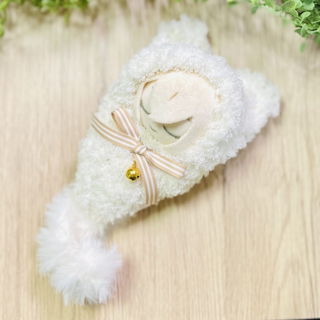 ふわふわしっぽのねこみみおくるみ