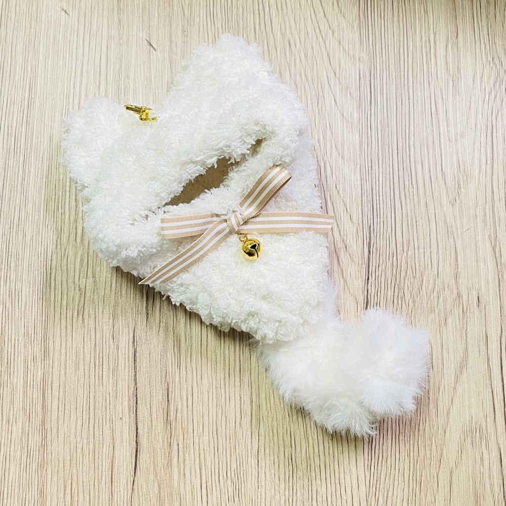 ふわふわしっぽのねこみみおくるみ