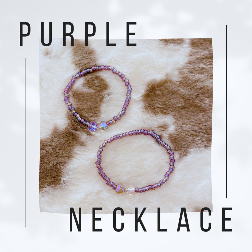 🪻purple heart necklace🪻