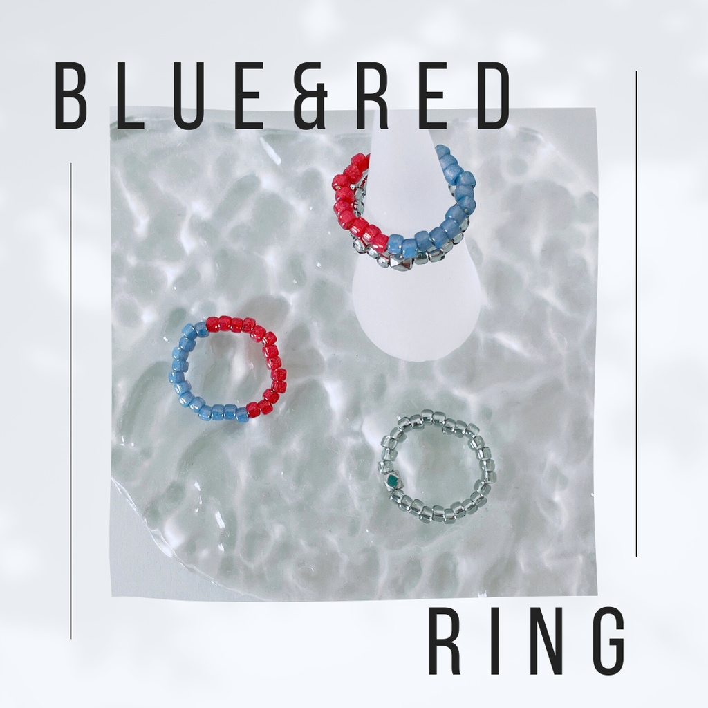 🔵Blue & Red ring🔴