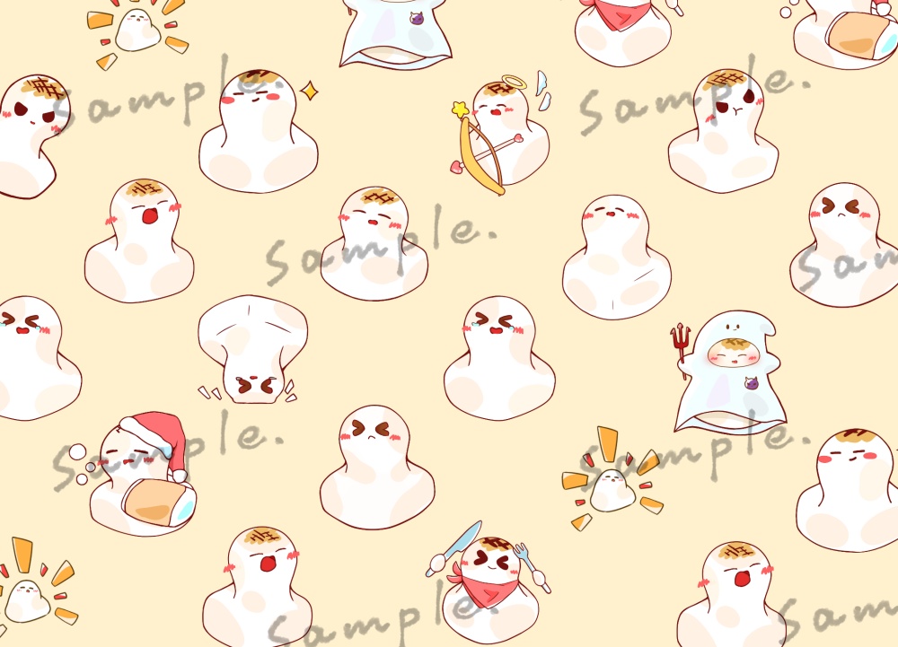 もちトートバッグ (ねむりもちin段ボール)