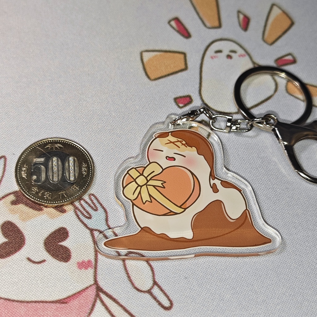 チョコもちアクキー(両面印刷)